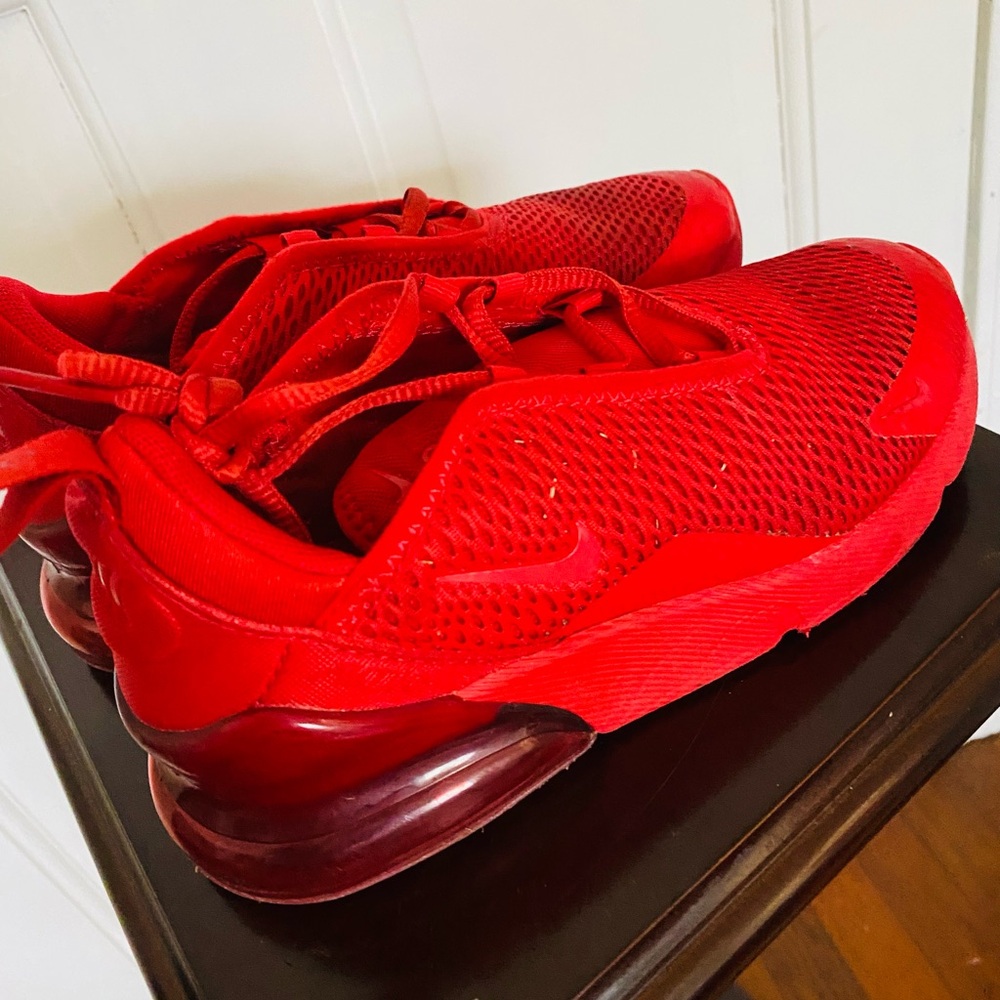 Nike Air Max 270 Unisex Kids Shoes Boy Girl Red
